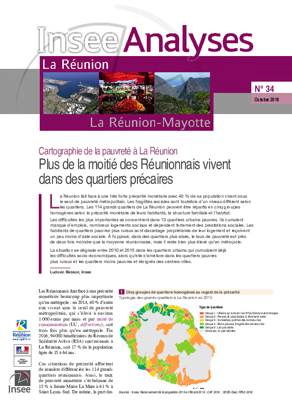 Etude cartographie de la pauvreté à la Réunion